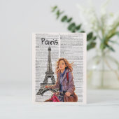 PARIS Postkarte (Stehend Vorderseite)