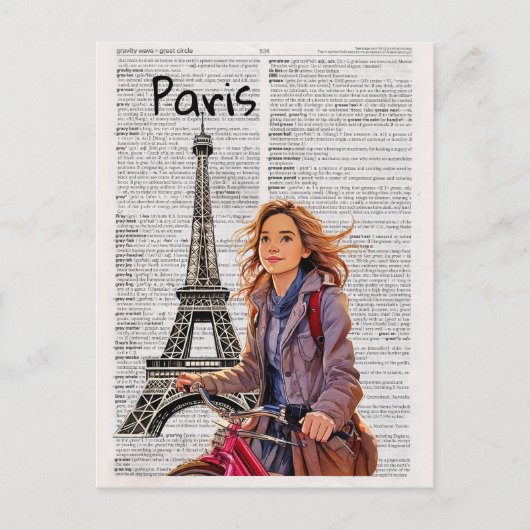 PARIS Postkarte (Vorderseite)