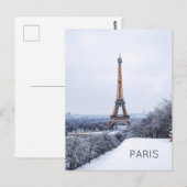 Paris Postkarte (Vorne/Hinten)