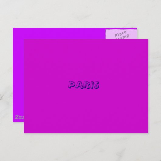 PARIS POSTKARTE (Vorne/Hinten)