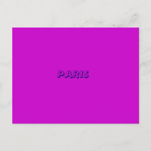 PARIS POSTKARTE (Vorderseite)