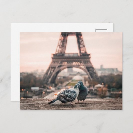 Paris Postkarte (Vorne/Hinten)