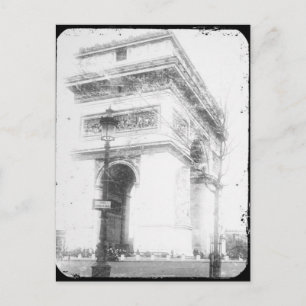 Paris Postkarte, Arc de Triomphe, S/W Postkarte