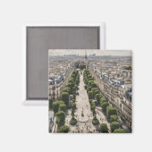 Paris-Postkarte Magnet (Vorderseite/Rückseite)