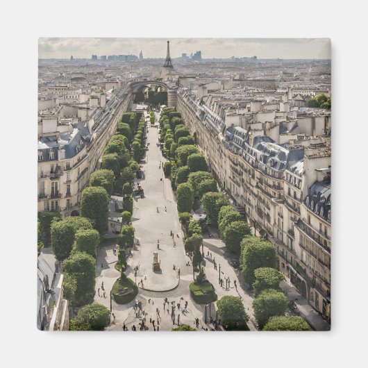 Paris-Postkarte Magnet (Vorne)