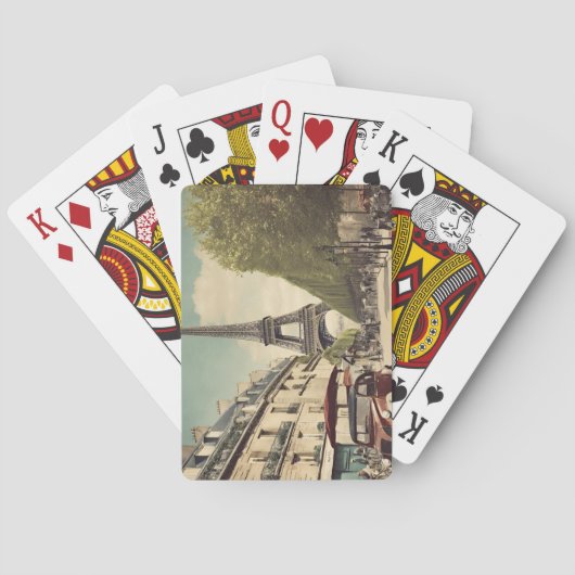 Paris-Postkarte Spielkarten (Rückseite)