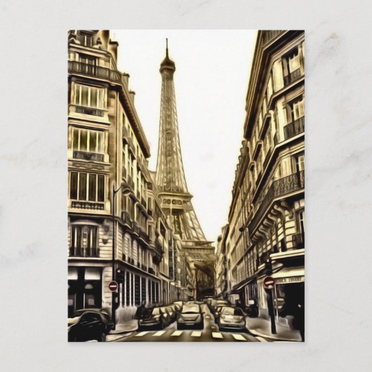 Paris Postkarten - Eiffelturm (Vorderseite)