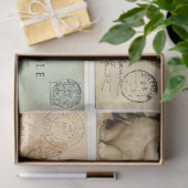 Paris Postkarten-Tissue Paper Seidenpapier (Geschenk)