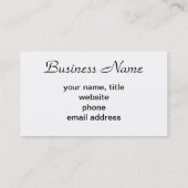 Paris-Postkarten-Vogel auf Flieder-Visitenkarte Visitenkarte (Rückseite)