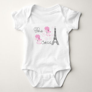 Paris-Pudel Baby Strampler