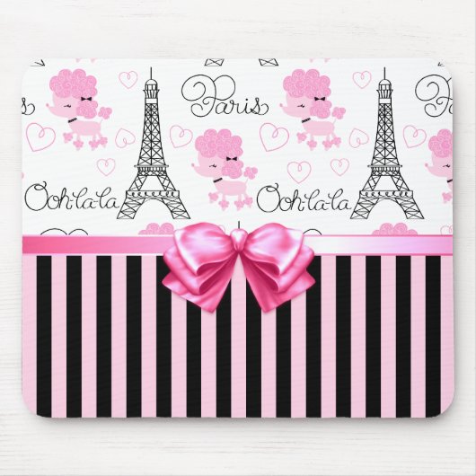 Paris-Pudel Mousepad (Vorne)