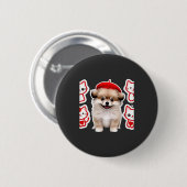 Paris Pup & Kitty Crew � Hübscher Barett Hund und Button (Vorne & Hinten)