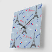 Paris Quadratische Wanduhr (Winkel)
