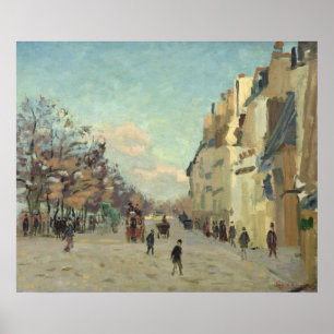 Paris, Quai de Bercy, Snow Effect, c.1873-74 Poster