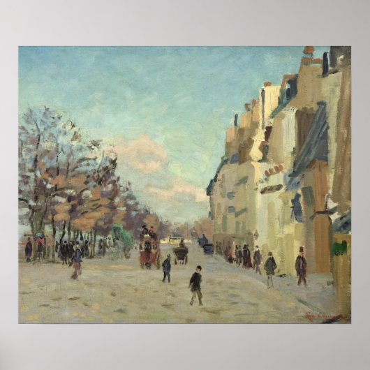 Paris, Quai de Bercy, Snow Effect, c.1873-74 Poster (Vorne)