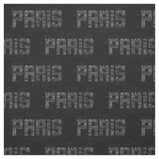Paris Quarters Typografic Word Art Stoff (Muster)