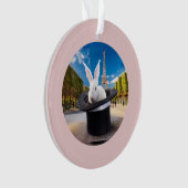 Paris Rabbit's erste Weihnachten Ornament (Vorderseite)