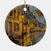 Paris Rainy Street Ornament (Hinten)