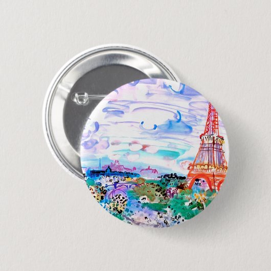 Paris Raoul Dufy Button (Vorne & Hinten)