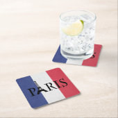 Paris Rechteckiger Pappuntersetzer (Vor Ort)