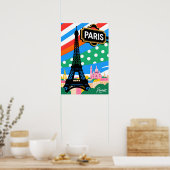 Paris Reise Pop Art Poster (Küche)