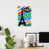 Paris Reise Pop Art Poster (Heimbüro)