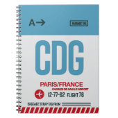 Paris - Reisejournal Notizblock (Vorderseite)