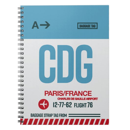 Paris - Reisejournal Notizblock (Vorderseite)