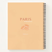 Paris Reisen Art Pasta Notizblock (Rückseite)