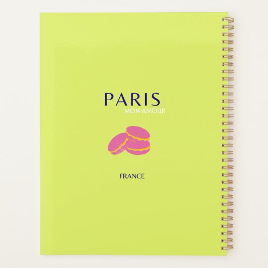 Paris Reisen Kunst, Dichtung und Musik Planer (Rückseite)