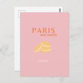 Paris Reisen Kunst, Dichtung und Musik Postkarte (Vorne/Hinten)