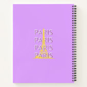 Paris, Reisen Kunst, Minimalistisch, Pastel Travel Notizblock (Rückseite)