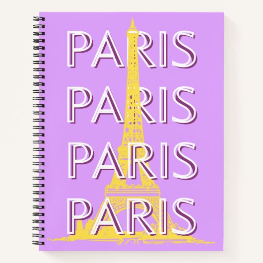Paris, Reisen Kunst, Minimalistisch, Pastel Travel Notizblock (Vorderseite)