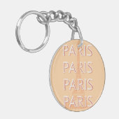 Paris, Reisen Kunst, Pastell Reisen Kunst Schlüsselanhänger (Vorderseite links)