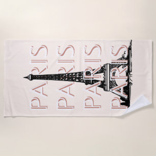 Paris Reisen Kunst, Reisen Kunst, Pastel, Minimali Strandtuch