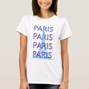 Paris Reisen Kunst, Reisen Kunst, Preppy Art, Blue T-Shirt