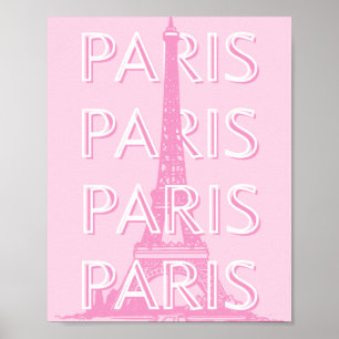 Paris Reisen Kunst, Reisen Kunst, Preppy Art, Pink Poster