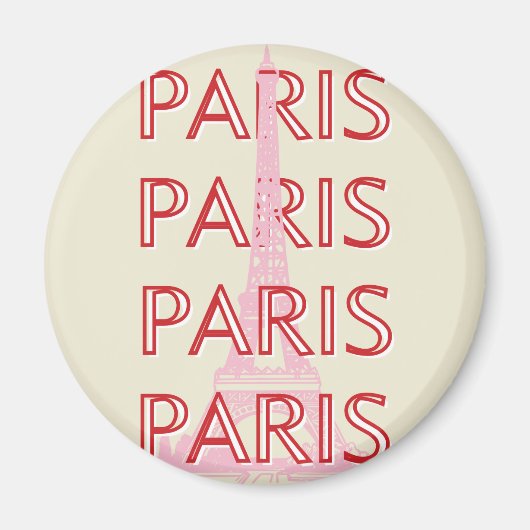 Paris Reisen Kunst, Reisen Kunst, Preppy, Minimali Magnet (Vorne)