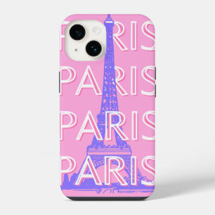 Paris Reisen Kunst, Reisen Kunst, Rosa iPhone 14 Hülle