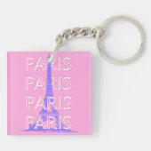 Paris Reisen Kunst, Reisen Kunst, Rosa Schlüsselanhänger (Rückseite)