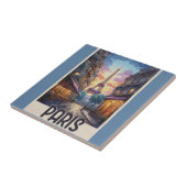 Paris Reiseplakat Fliese (Seite)