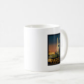 Paris-Reiseplakat für französische Bahnnetze Kaffeetasse (VorderseiteRechts)