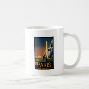 Paris-Reiseplakat für französische Bahnnetze Kaffeetasse