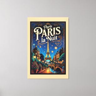 Paris Reiseplakat,  Leinwanddruck