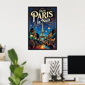 Paris Reiseplakat, Poster (Heimbüro)