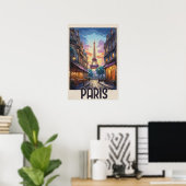 Paris Reiseplakat Poster (Heimbüro)