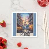 Paris Reiseplakat Serviette (Beispiel)