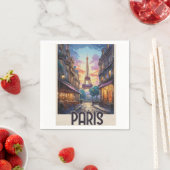 Paris Reiseplakat Serviette (Beispiel)