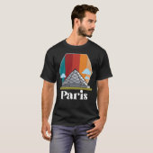 Paris Retro Louvre Museum Frankreich Kunst, Dichtu T-Shirt (Vorne ganz)