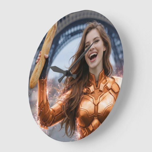 PARIS ROCKS GROßE WANDUHR (Winkel)